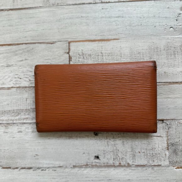 AUTHENTIC LOUIS VUITTON BROWN EPI LONG WALLET - Picture 2 of 4